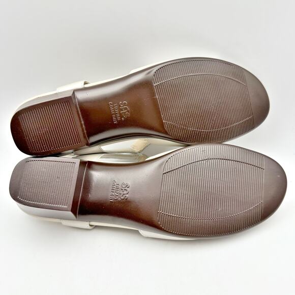 SAS Womens Suntimer Heeled Sandal US 11 Narrow Cream Leather NIB - Picture 12 of 13